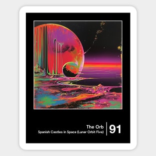 The Orb / Minimal Style Sci-Fi Graphic Artwork Sticker